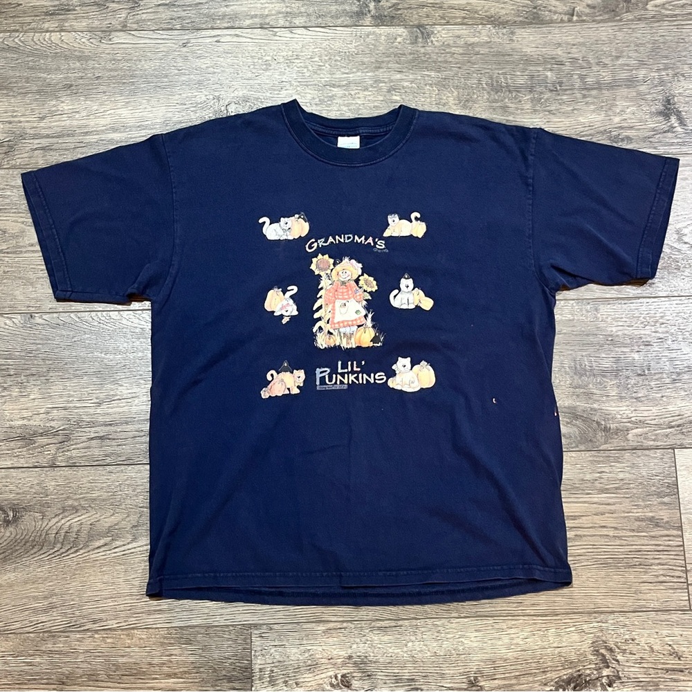 Vintage 90s Cat Granny T-Shirt Men’s Size XL
